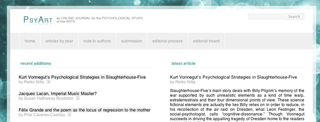 PsyArt Journal frontpage